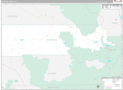 San Miguel County, CO Digital Map Premium Style